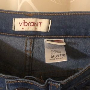 Medium Blue Was. High Rise Vibrant skinny jeans.